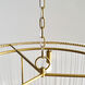 C&M by Chapman & Myers Pierce Pendant Ceiling Light in Burnished Brass